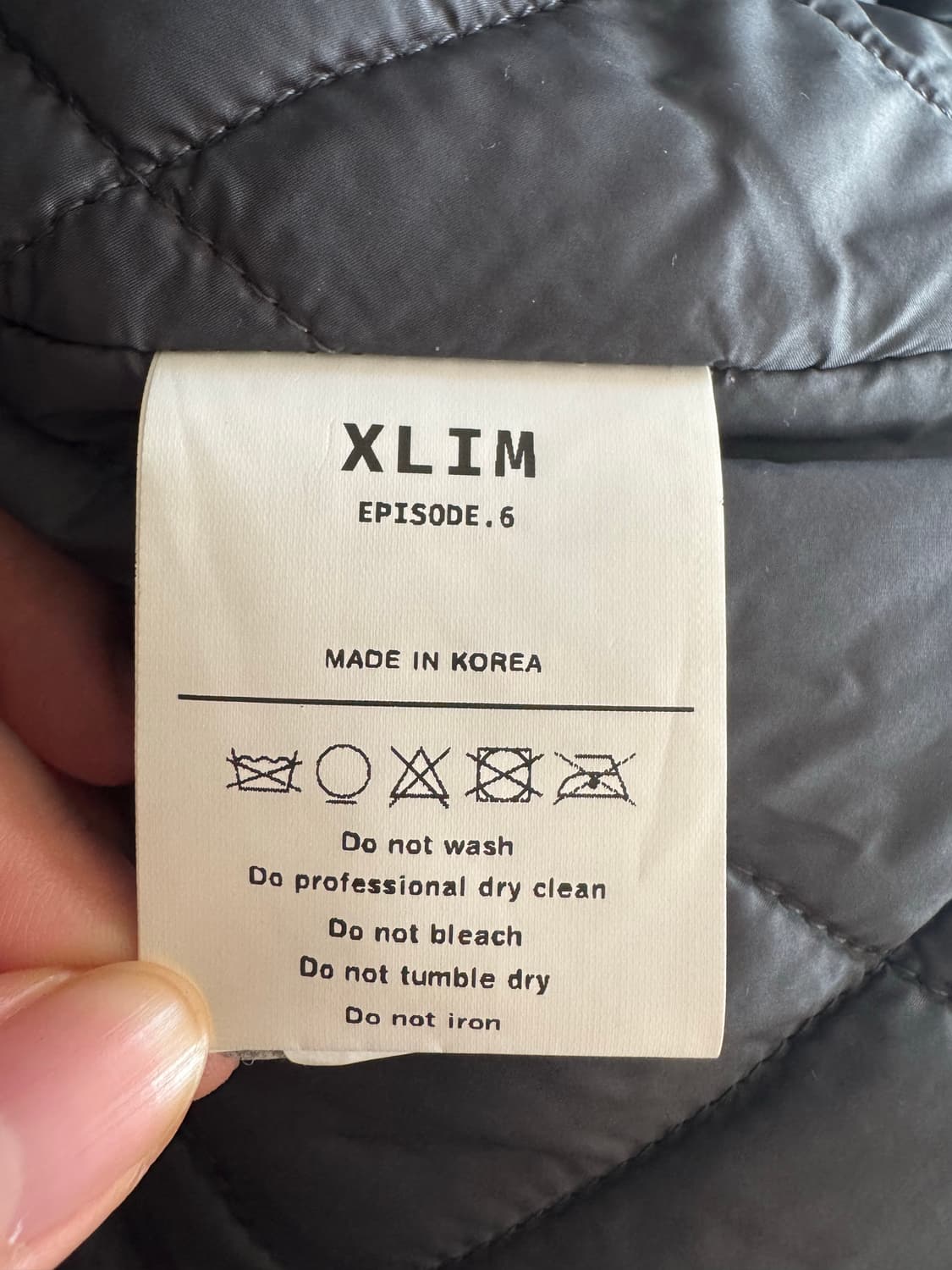엑슬림 ep6 바시티 자켓 차콜 S 상품이미지3