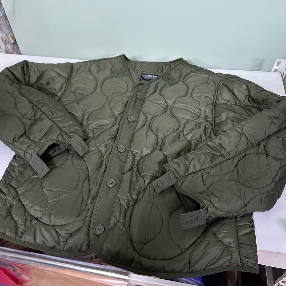 XL 프리즘웍스 카키 깔깔이 라이너자켓 상품이미지1