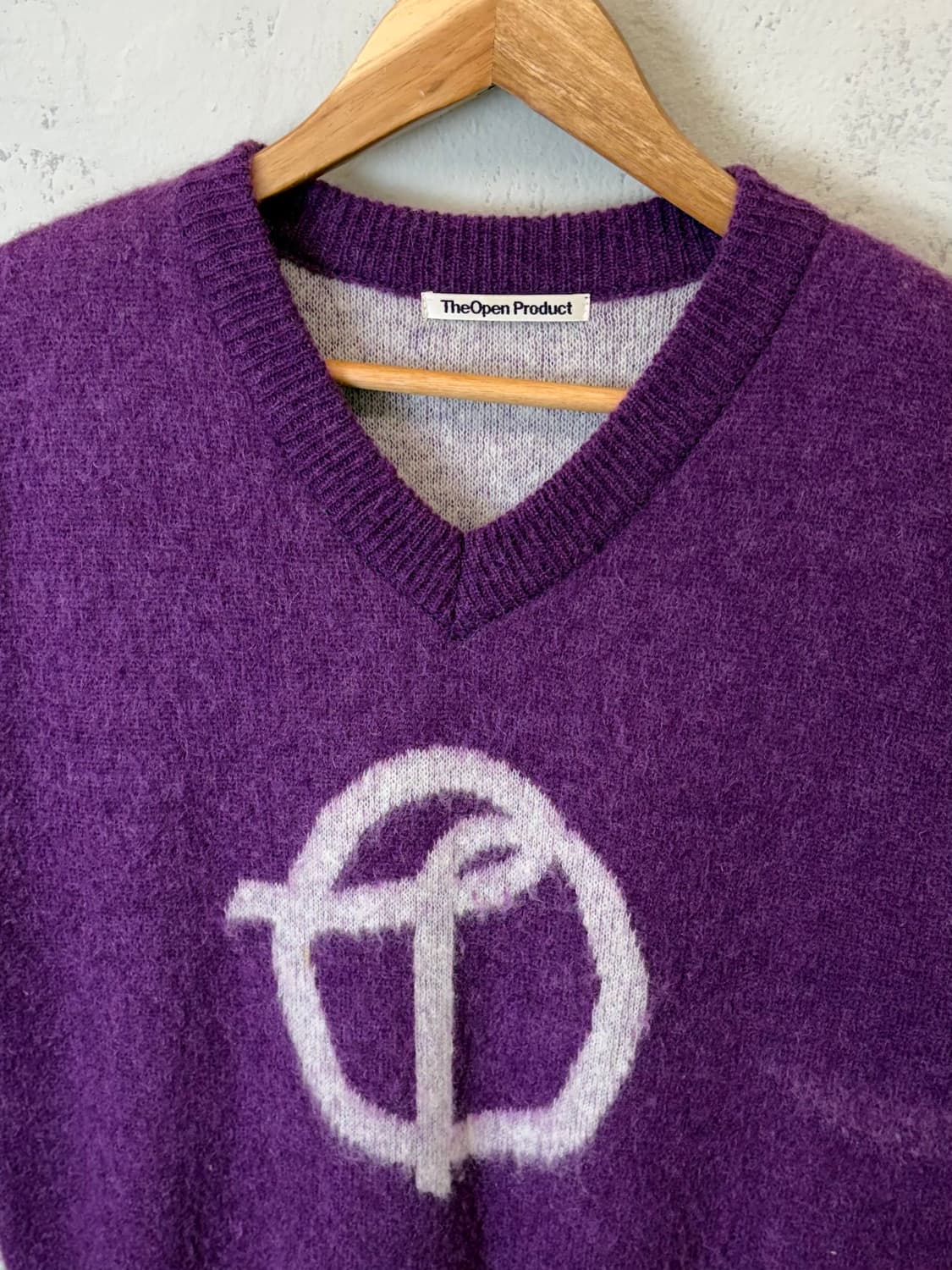더오픈프로덕트 모헤어 베스트 퍼플 상품이미지4