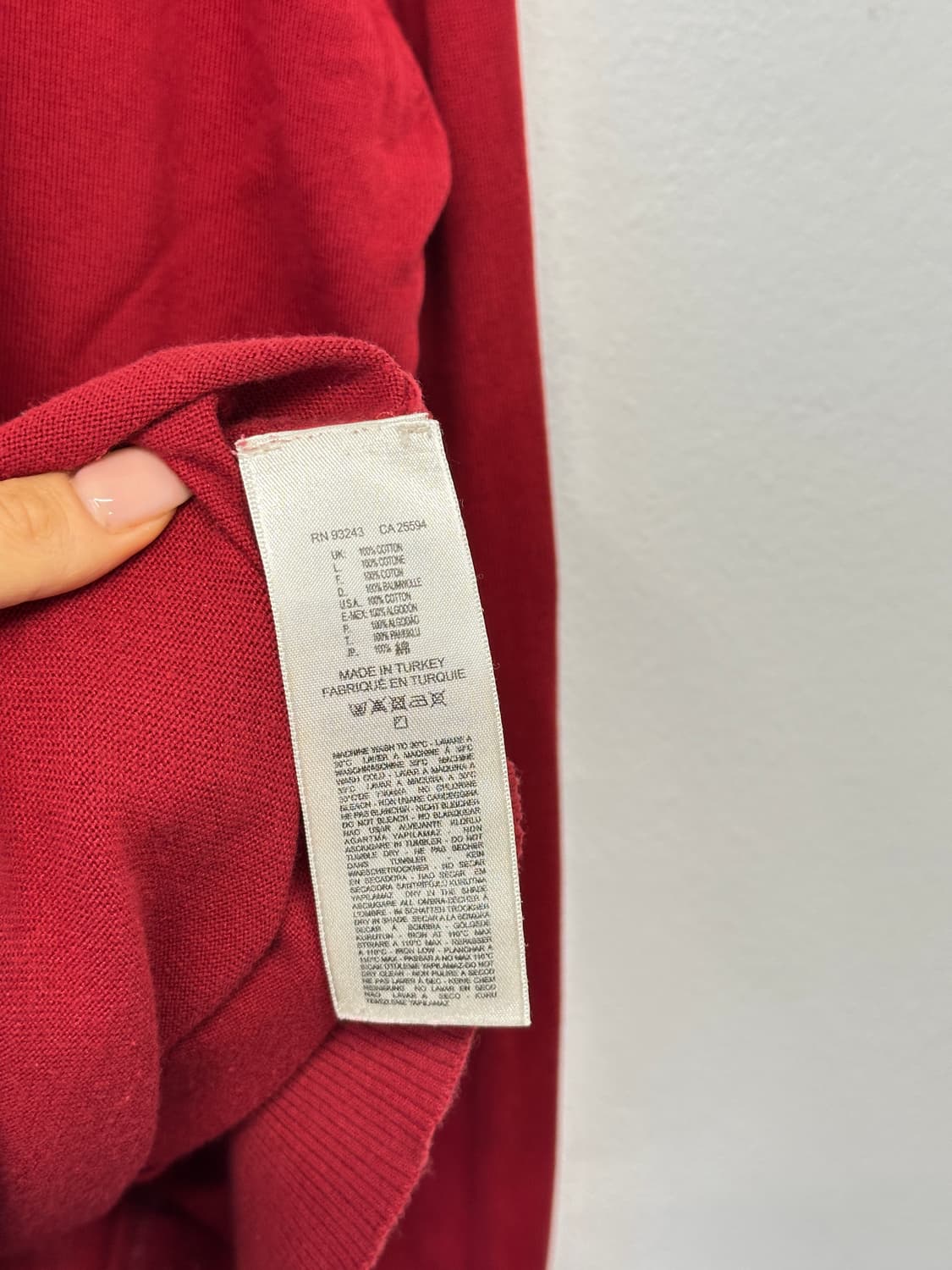 디젤 브이넥 롱슬리브 니트  상품이미지4