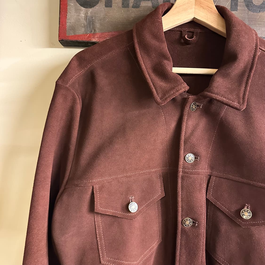 브라운 스웨이드 가죽 자켓 (105)  상품이미지2