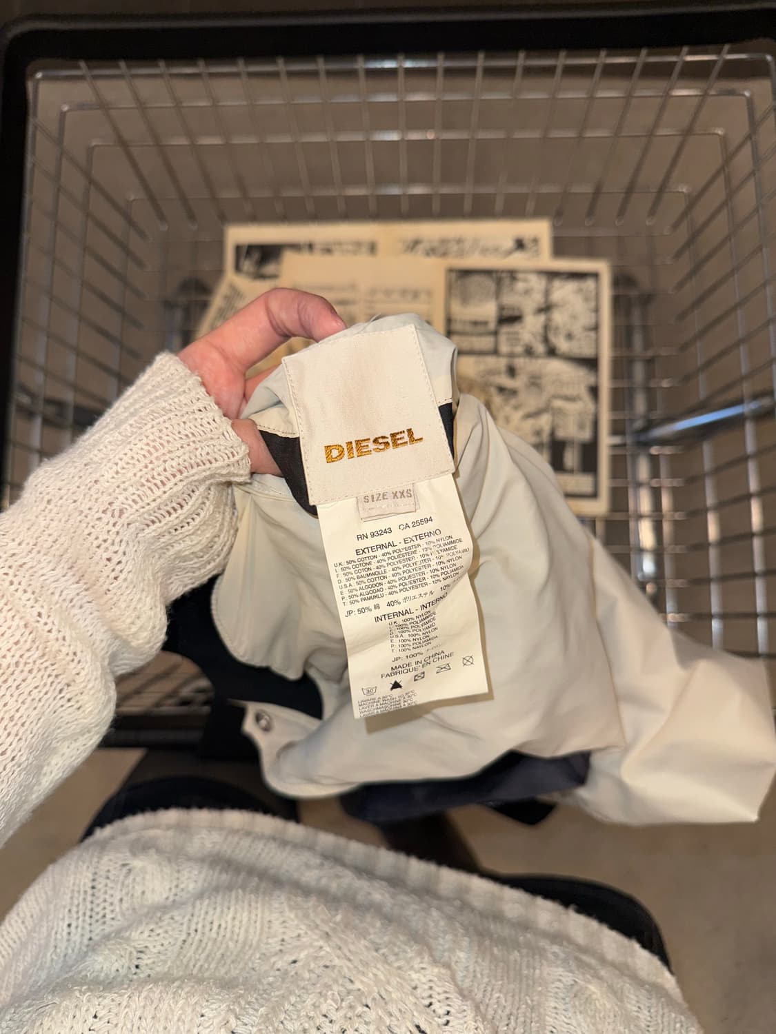 Diesel back print reversible Jacket 상품이미지10