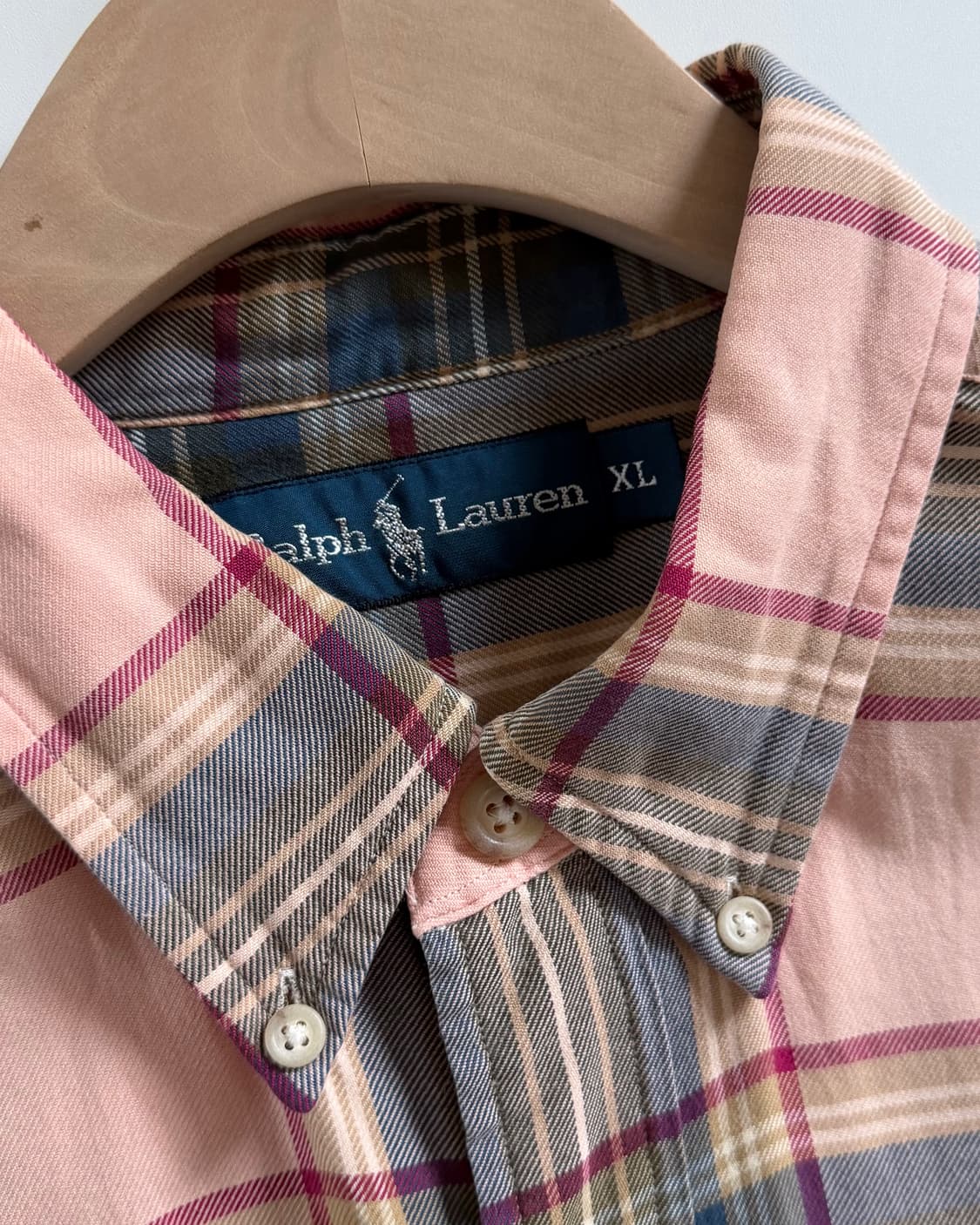 Polo 폴로 랄프로렌 핑크체크 투포켓 플란넬 셔츠 상품이미지4