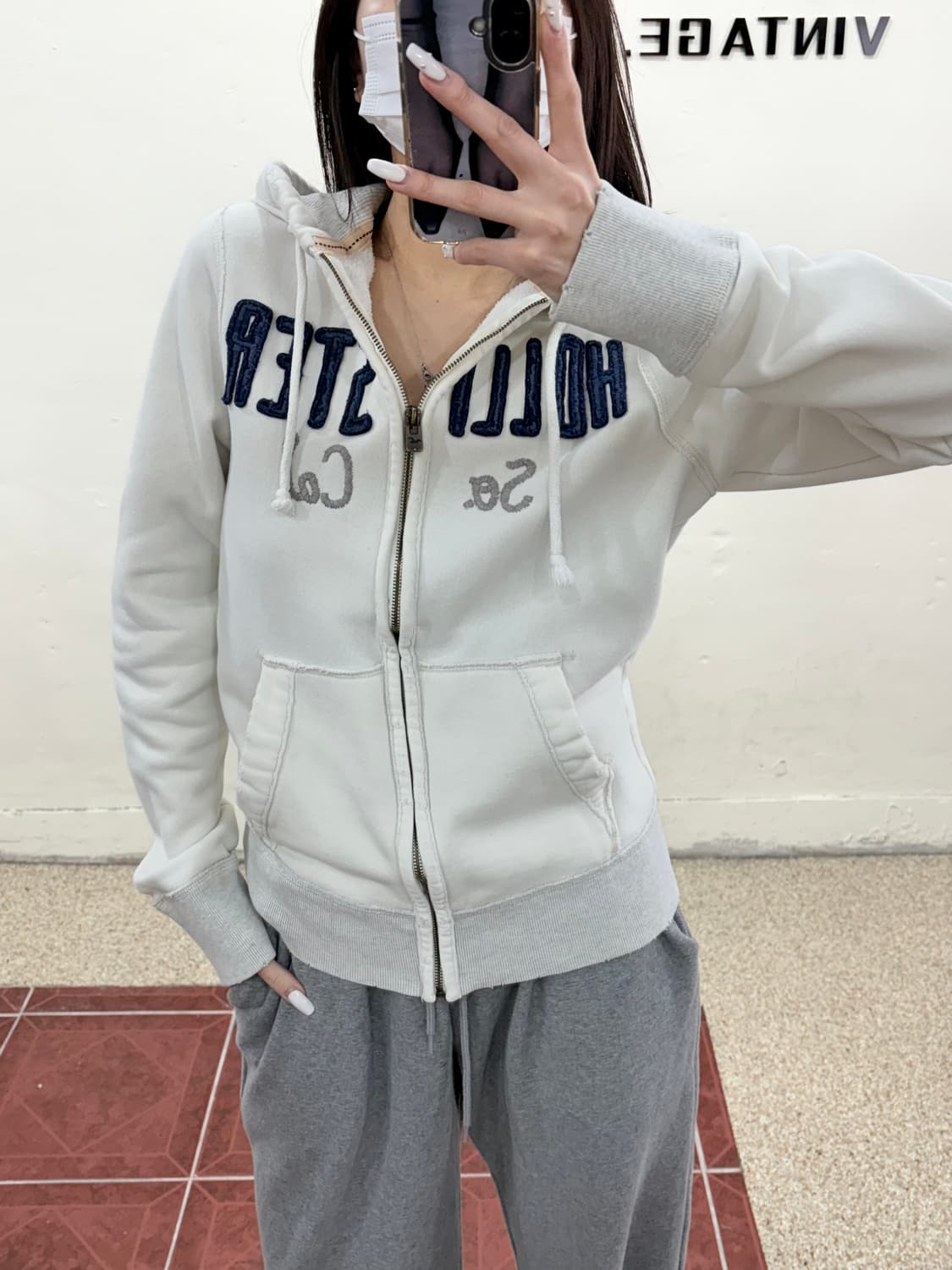 홀리스터 기모 후드집업 상품이미지7