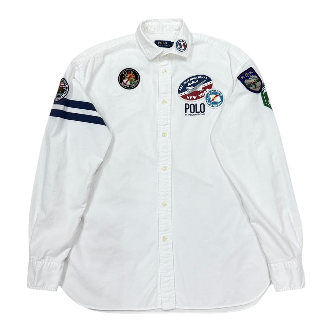 폴로 랄프로렌 패치 옥스포드 셔츠 남방 화이트 XS 상품이미지1