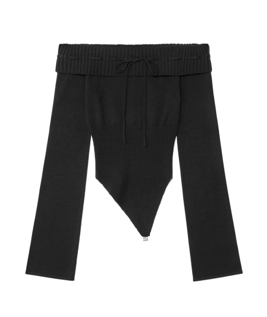 글로니 베라 스윙 롱슬리브 니트 블랙 상품이미지1