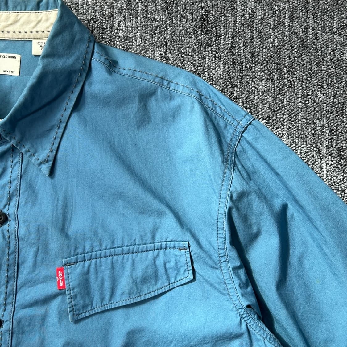 리바이스 청록 웨스턴 셔츠  상품이미지4