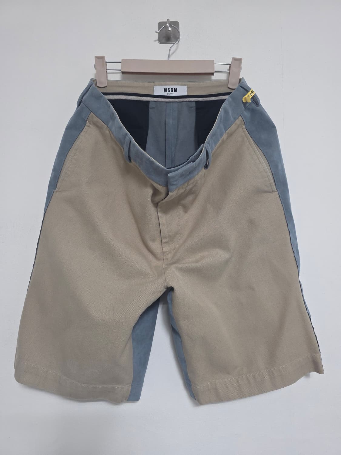 MSGM 밀라노 배색 하프 팬츠 52 34인치 반바지 상품이미지1