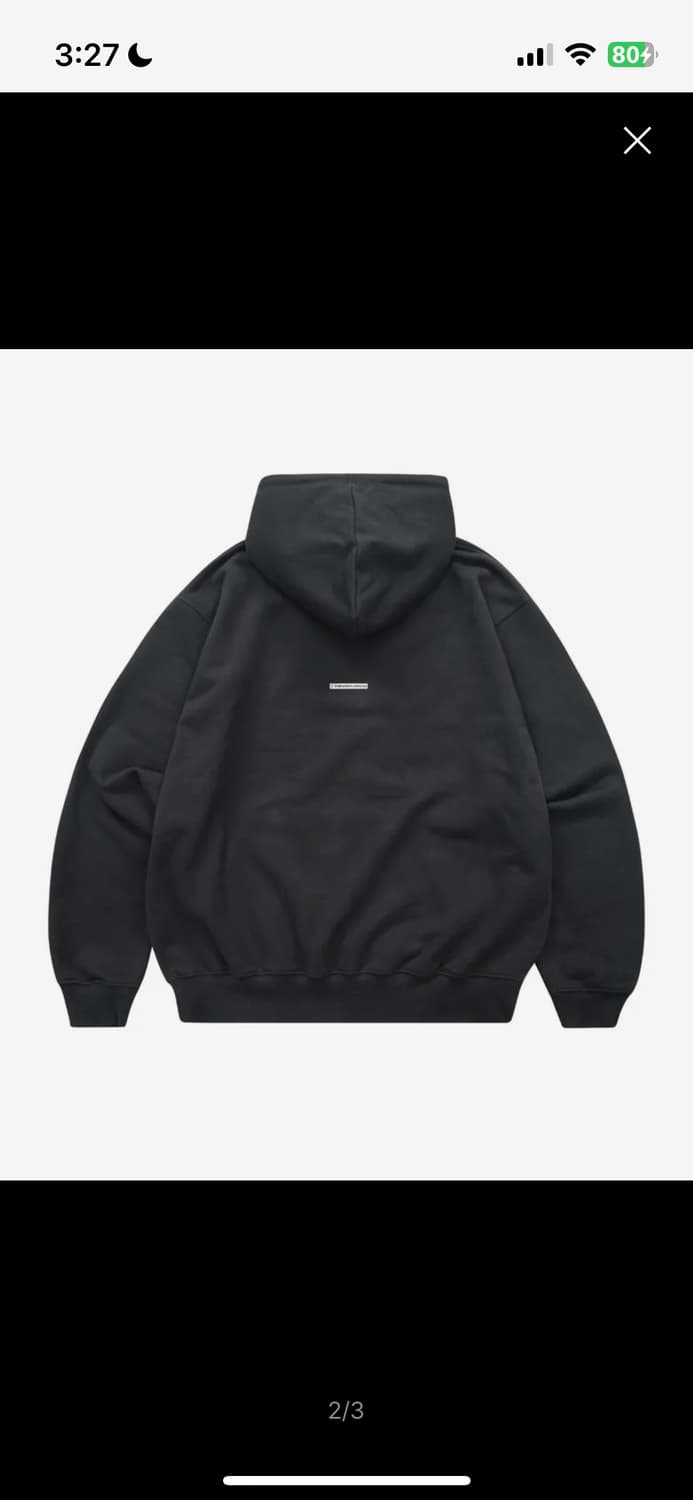 더바이닐하우스 HIEROGLYPH HOODIE CHARCOAL후드티 상품이미지2