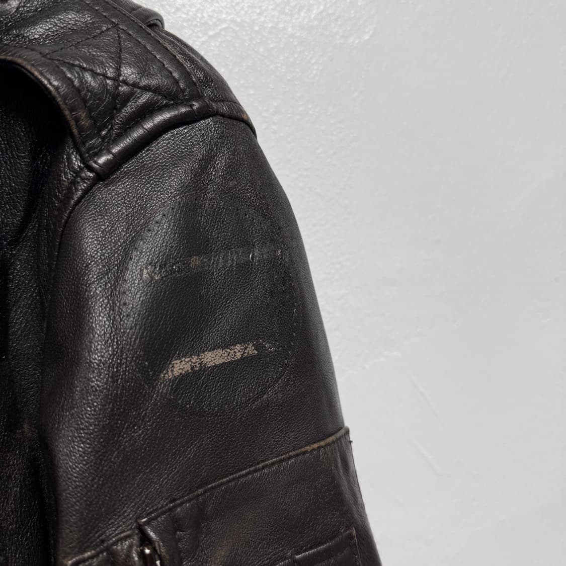 국군 레더 조종사 자켓 상품이미지5