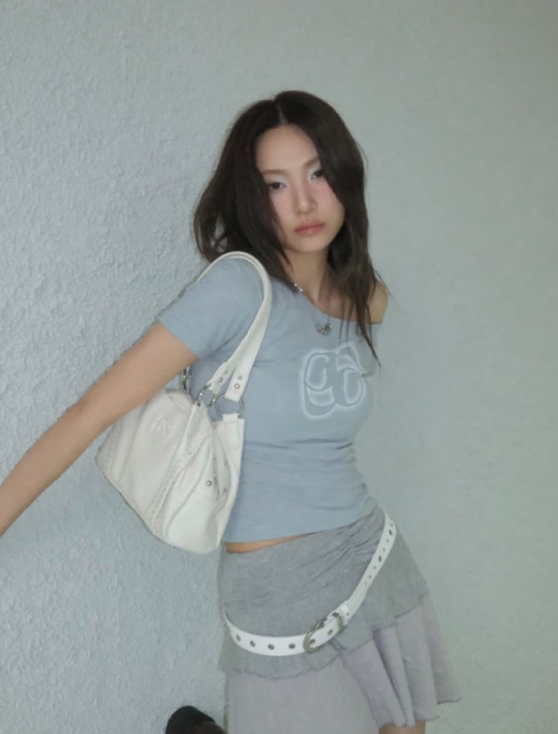 애즈온 키키 슬림티 라이트블루 상품이미지1