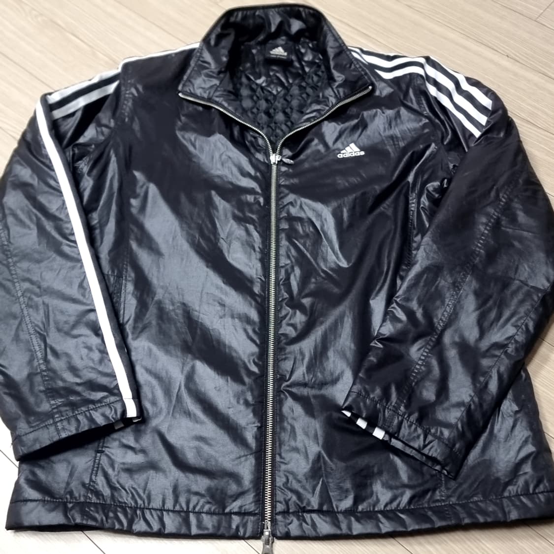 90-00s 아디다스 삼선 바람막이 블랙(100) 상품이미지1