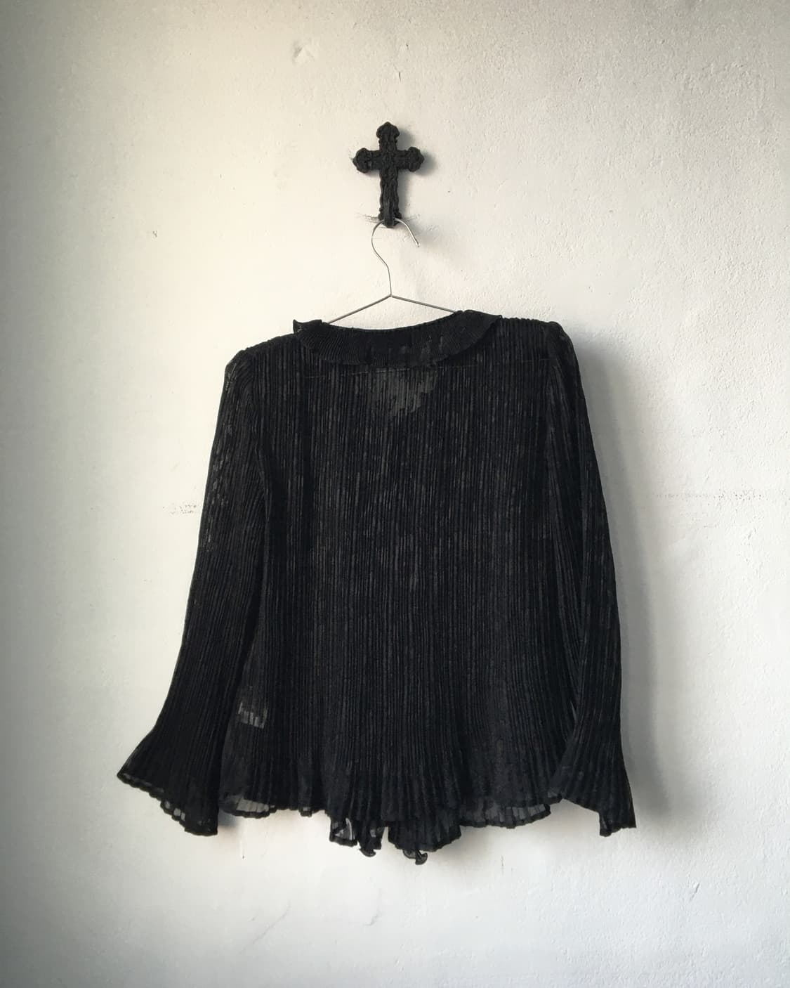 Ruffle point pleats cardigan 상품이미지2