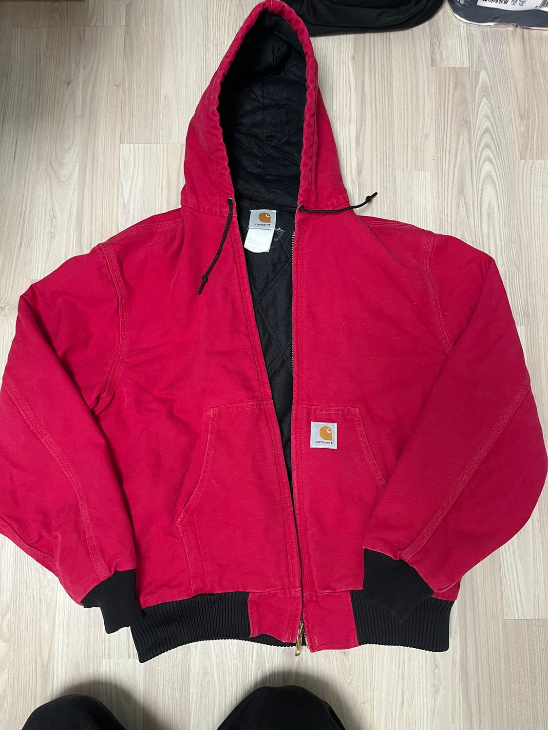 칼하트 레드 덕 액티브 자켓 J140  상품이미지1