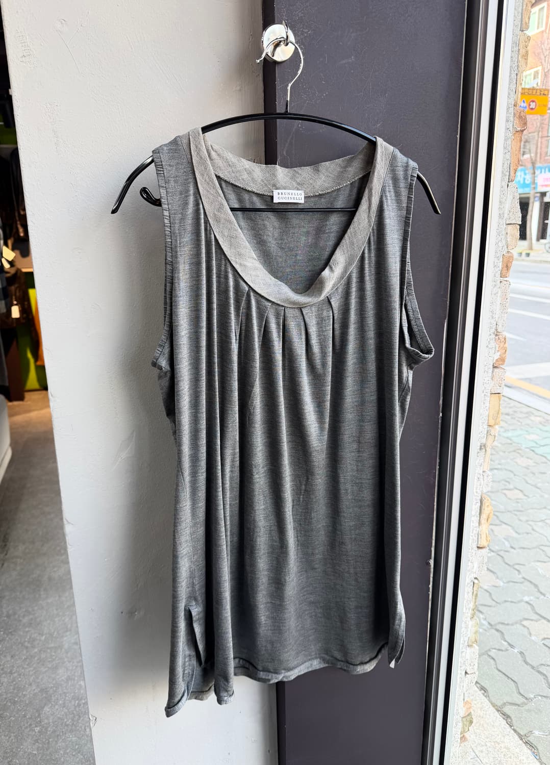 F/ 브루넬로쿠치넬리 실크 셔링 민소매 원피스 상품이미지2