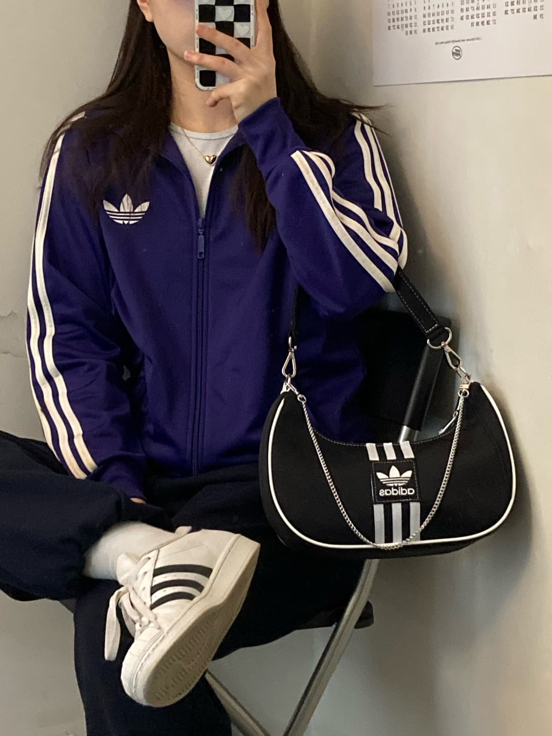 아디다스 파이어버드져지 (보라) 상품이미지3