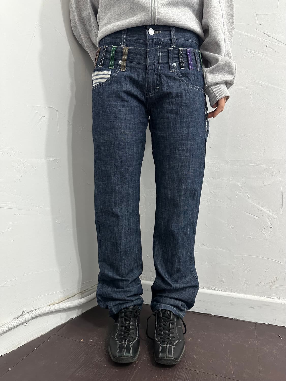 explosion detail denim pants 상품이미지4