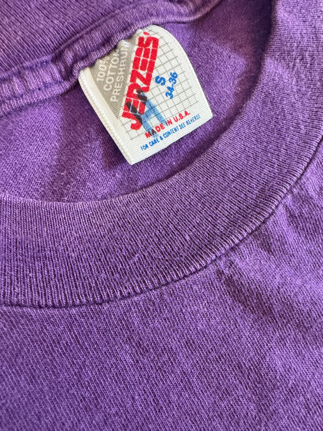 빈티지 페이디드 & 디스트레스드 Jerzees LA Lakers 티셔츠 상품이미지4