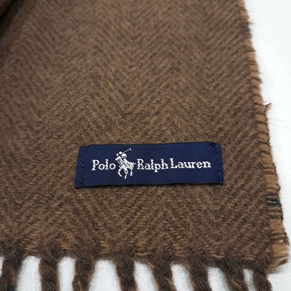 MX401 폴로 울 양면 브라운체크 머플러 목도리 상품이미지4