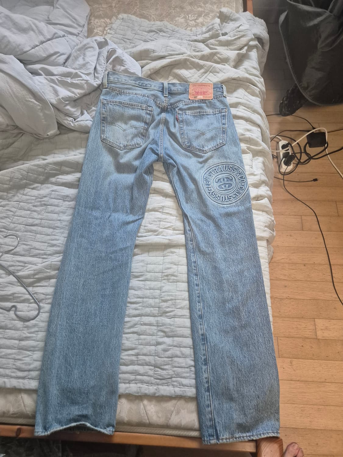 스투시 리바이스 501 엠보 데님 인디고 상품이미지2