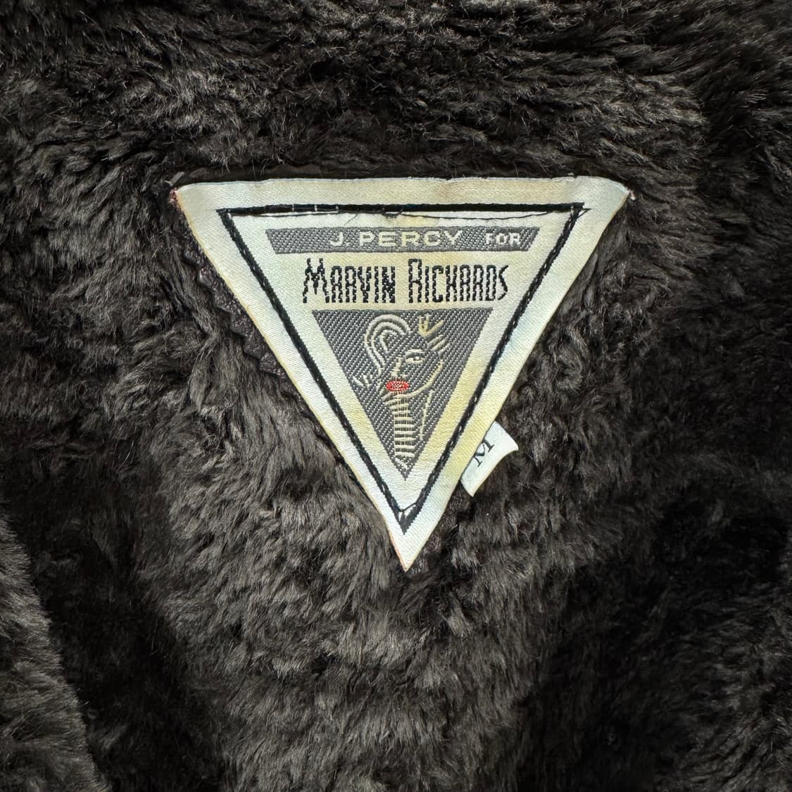 90s MARVIN RICHARDS 플라이트 보머 레더자켓 다크브라운 상품이미지5