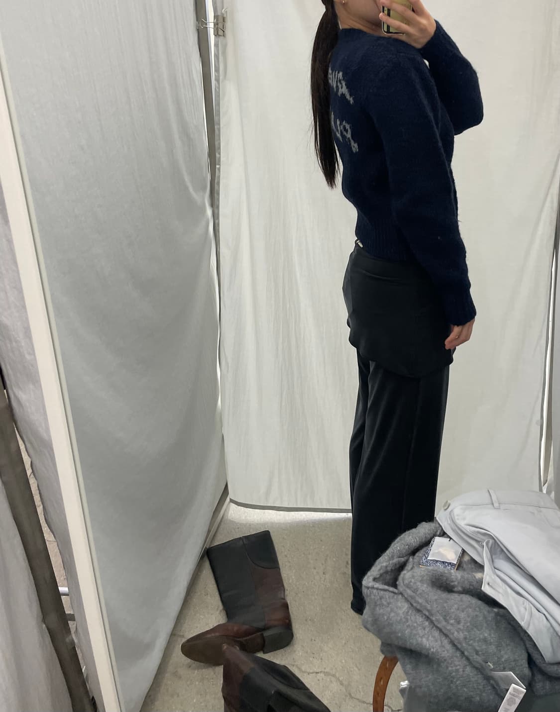 팔로마울 니트 집업 가디건 플라지르S 상품이미지4