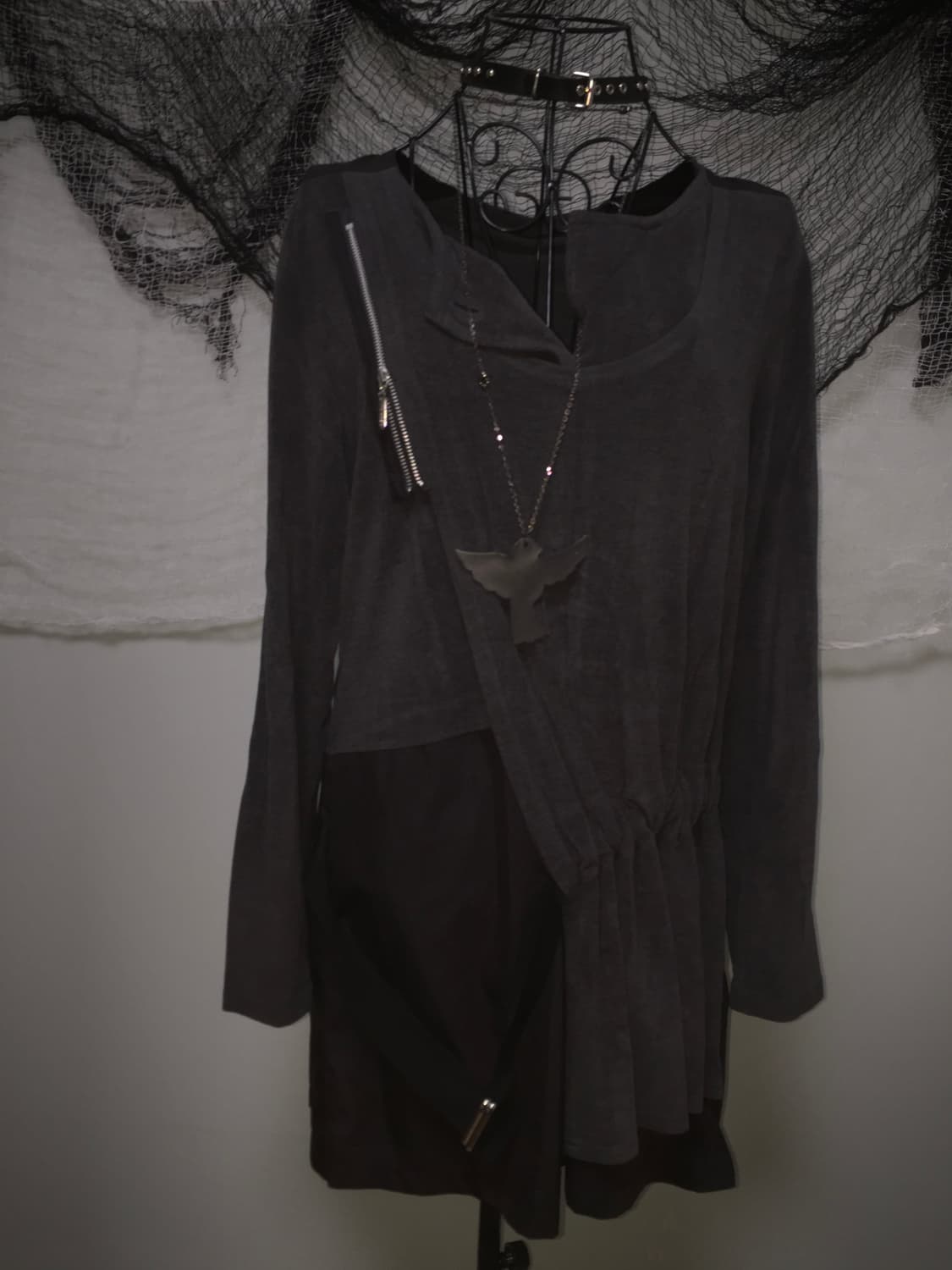 horror game girl zipper detail dress 상품이미지7