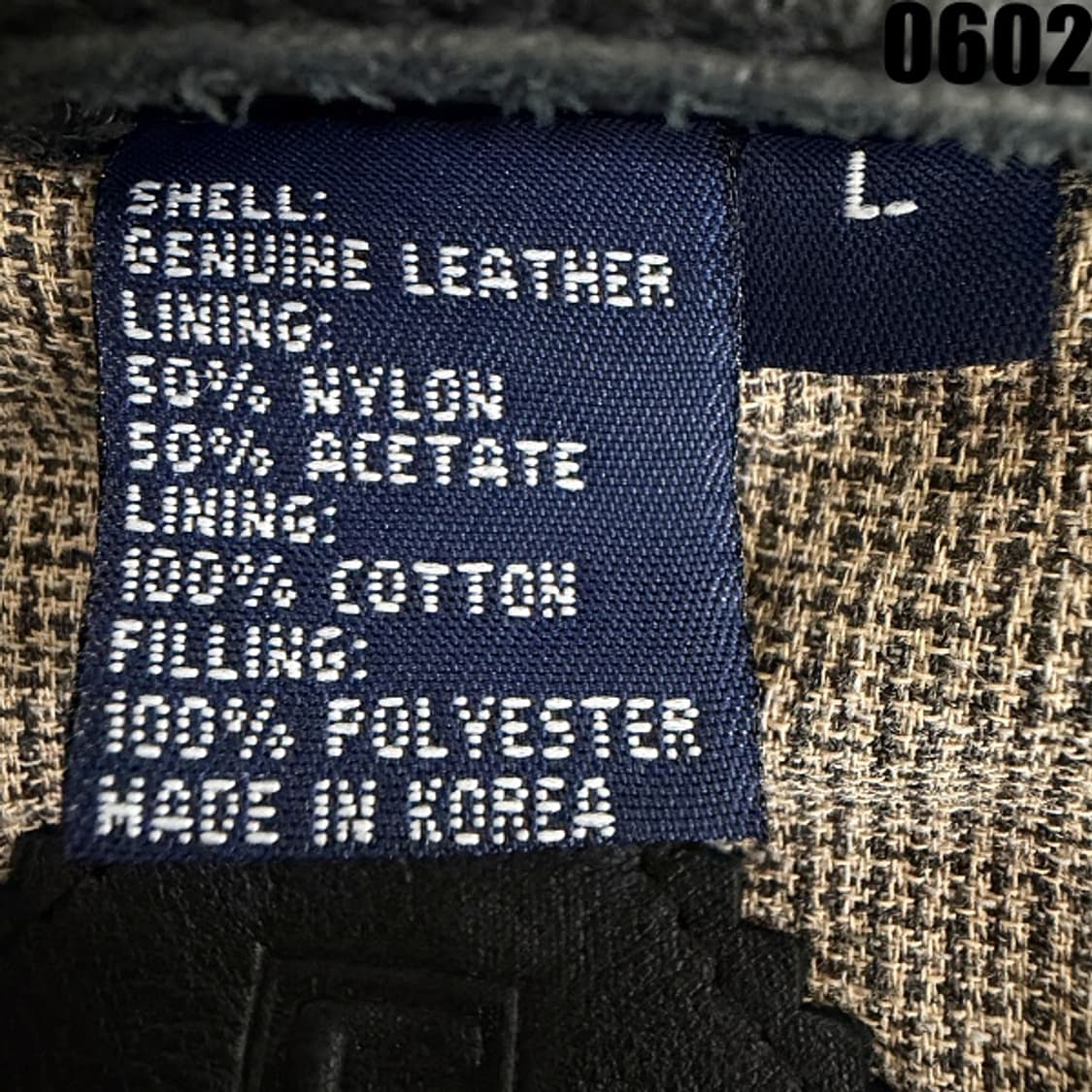 챕스 랄프로렌 블랙 가죽 자켓 L 0602 상품이미지7