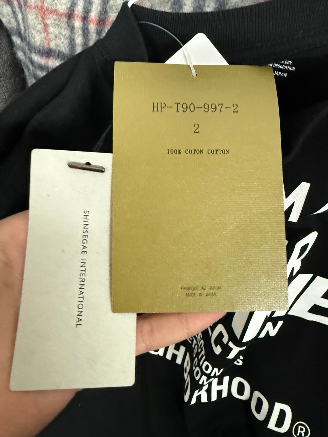 요지야마모토 네이버후드 콜라보 반팔티셔츠  상품이미지3