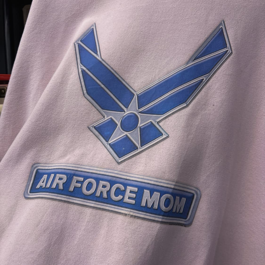 90s 길단 헤비 블론드 에어포스맘 서포터즈 프린팅 스웻셔츠 N704 상품이미지5