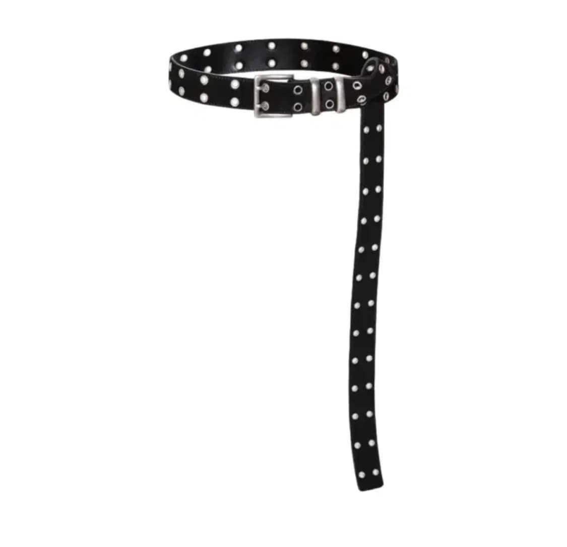 카미엔 MJD 더블 홀 벨트 블랙 상품이미지1