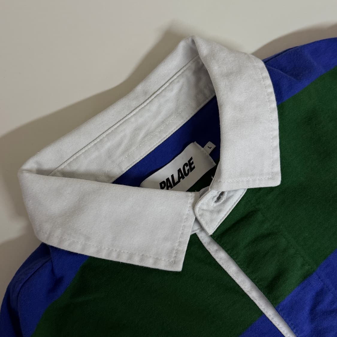 팔라스 스트라이프 럭비티 블루/그린 상품이미지3