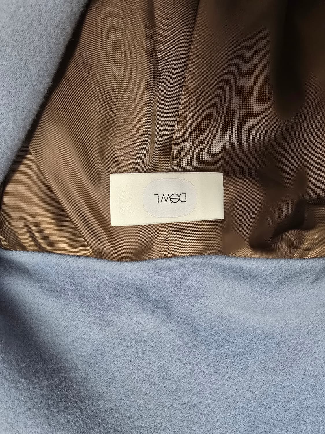 듀엘 캐시미어 블랜딩 모100% 컬러블럭 루즈핏 롱코트 상품이미지9