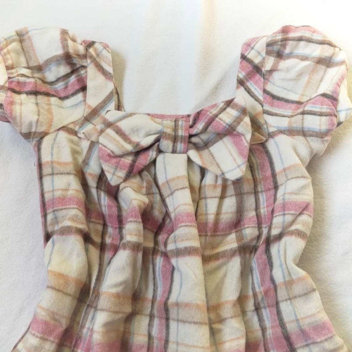 리즈리사 체크 리본 미니 원피스 갸루 히메갸루 로걀 빈티지 딸기초코 딸초 상품이미지2