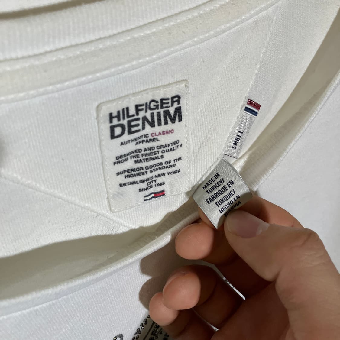 S)타미힐피거 데님 여성 긴팔 티셔츠 롱슬리브 상품이미지4