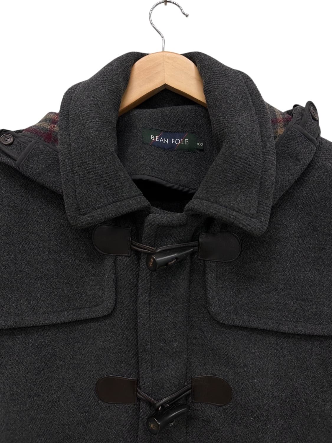 빈폴 울 떡볶이 더플코트 웜차콜 (L) 상품이미지2