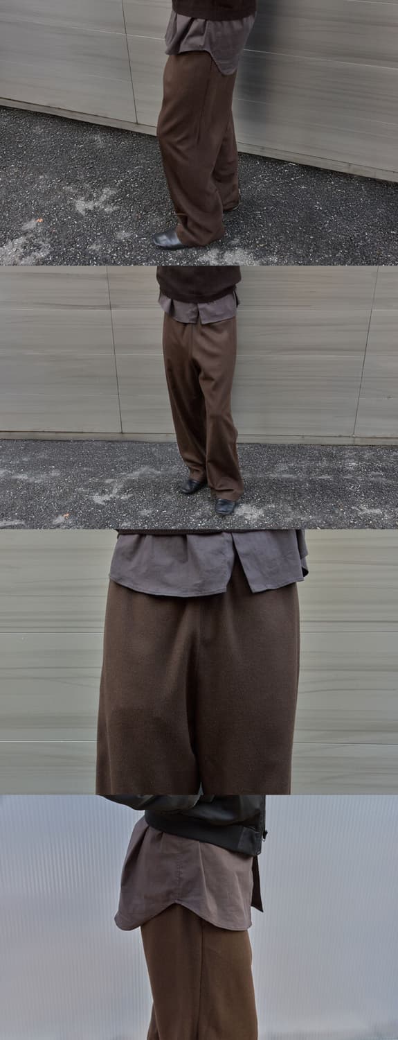 [2] 머듈 파자마 팬츠 울 탄 브라운 상품이미지2