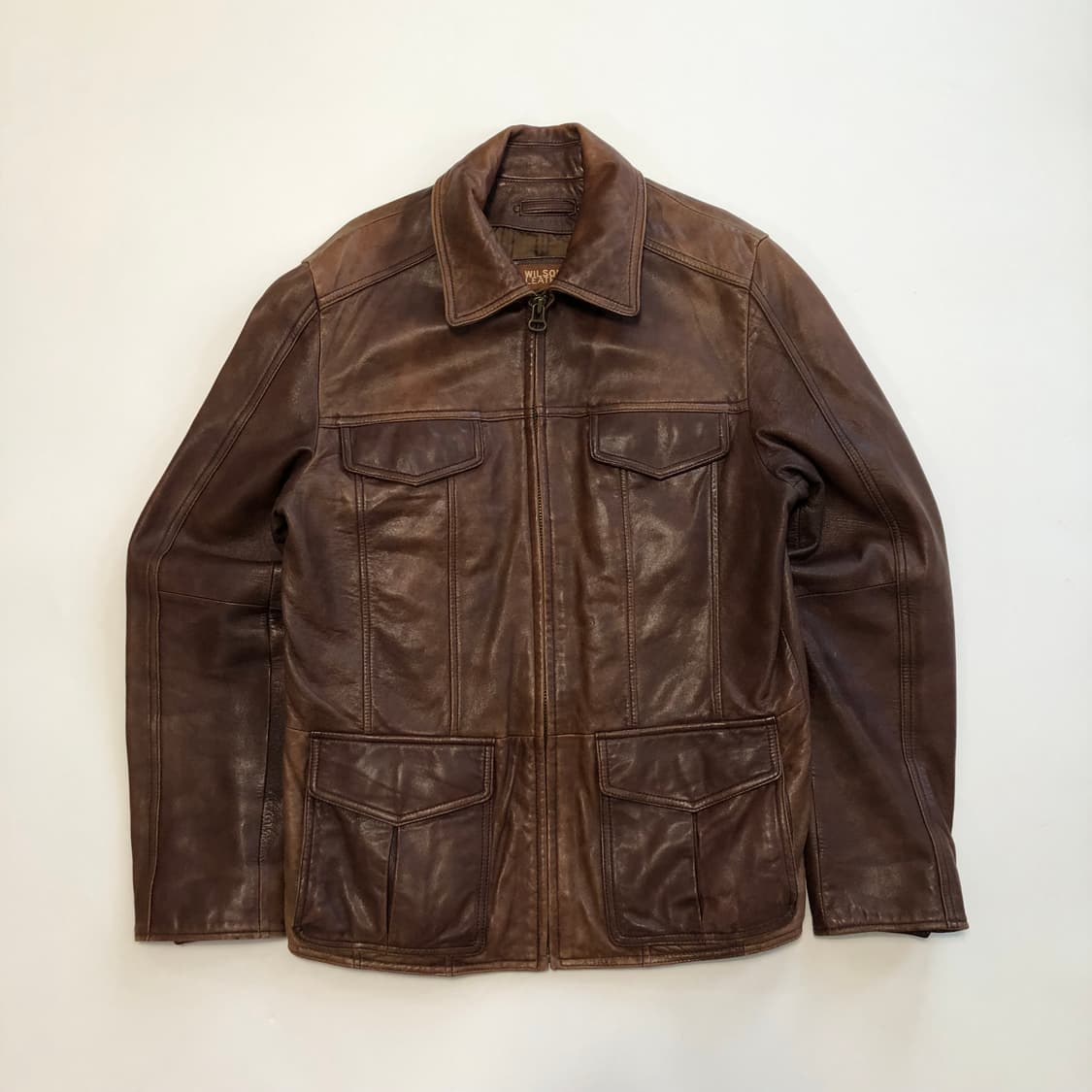 윌슨 브라운 레더자켓 상품이미지1