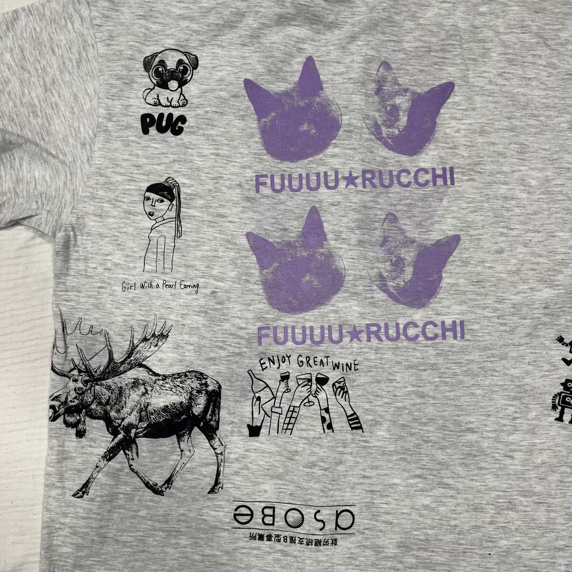 FUUUU☆RUCCHI 그래픽 반팔 티셔츠 / United Athle / 상품이미지7
