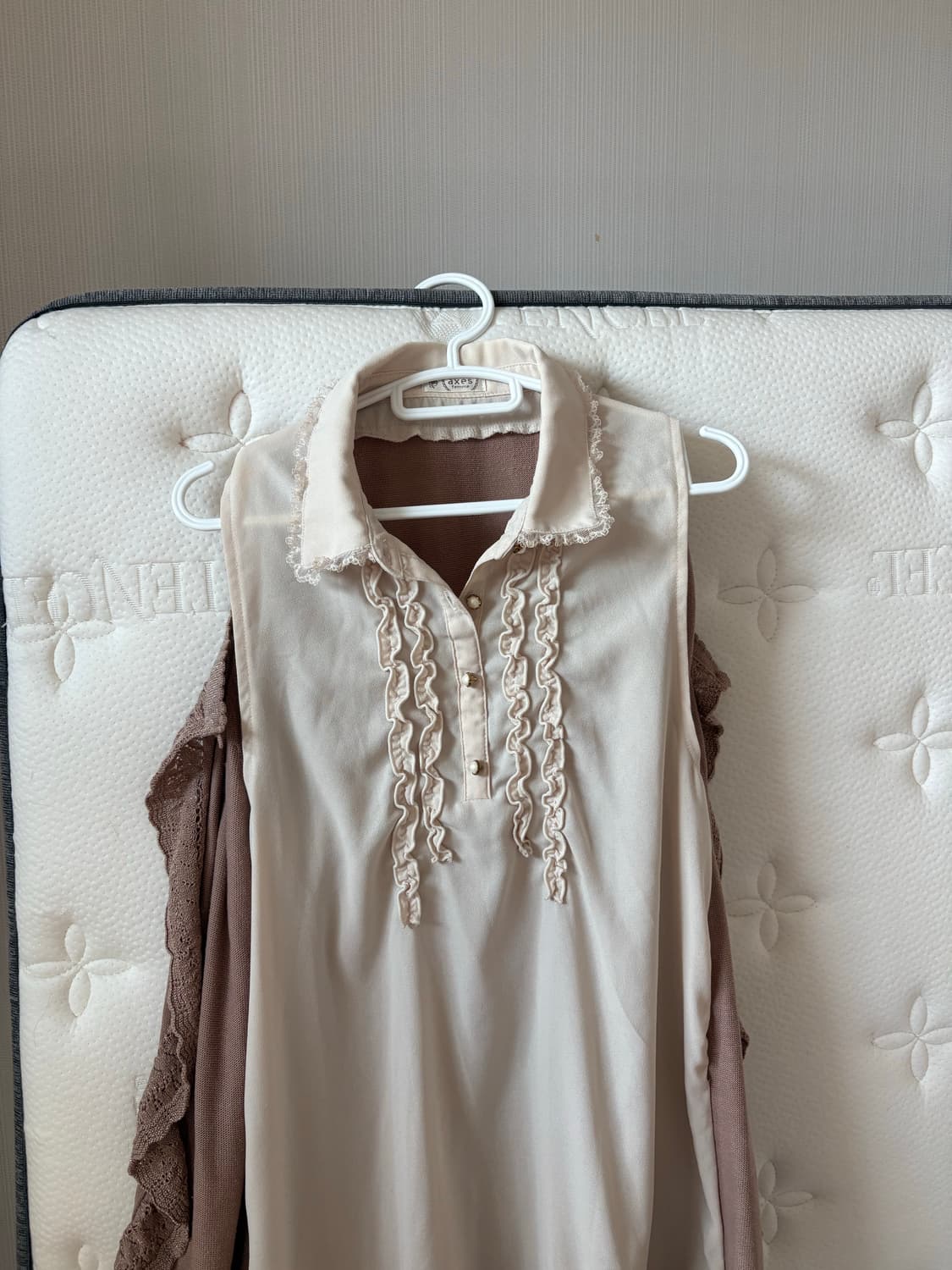 엑시즈팜 레이어드 바선생 프릴가디건 상품이미지3