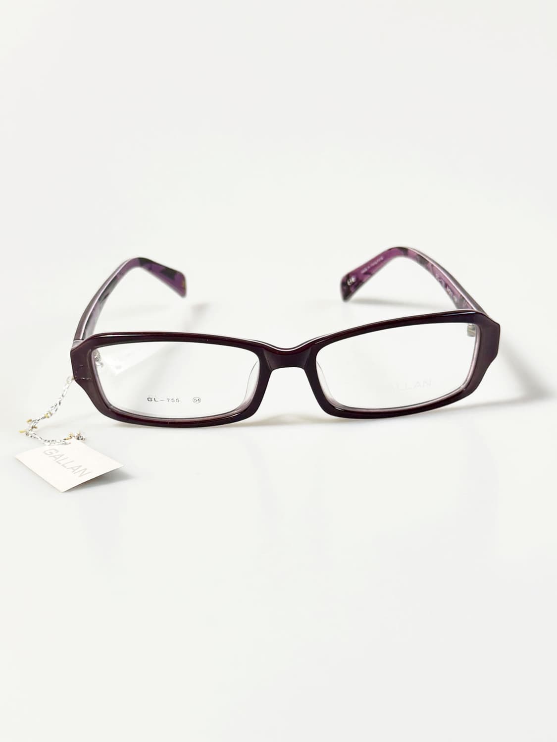 GALLAN 퍼플 뿔테 스퀘어 프레임 빈티지 안경 상품이미지2
