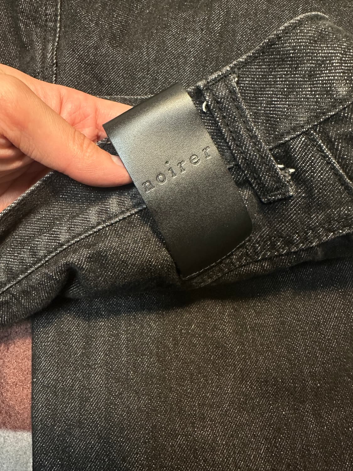 [노이어] 와이드 데님 팬츠 (블랙) 상품이미지6