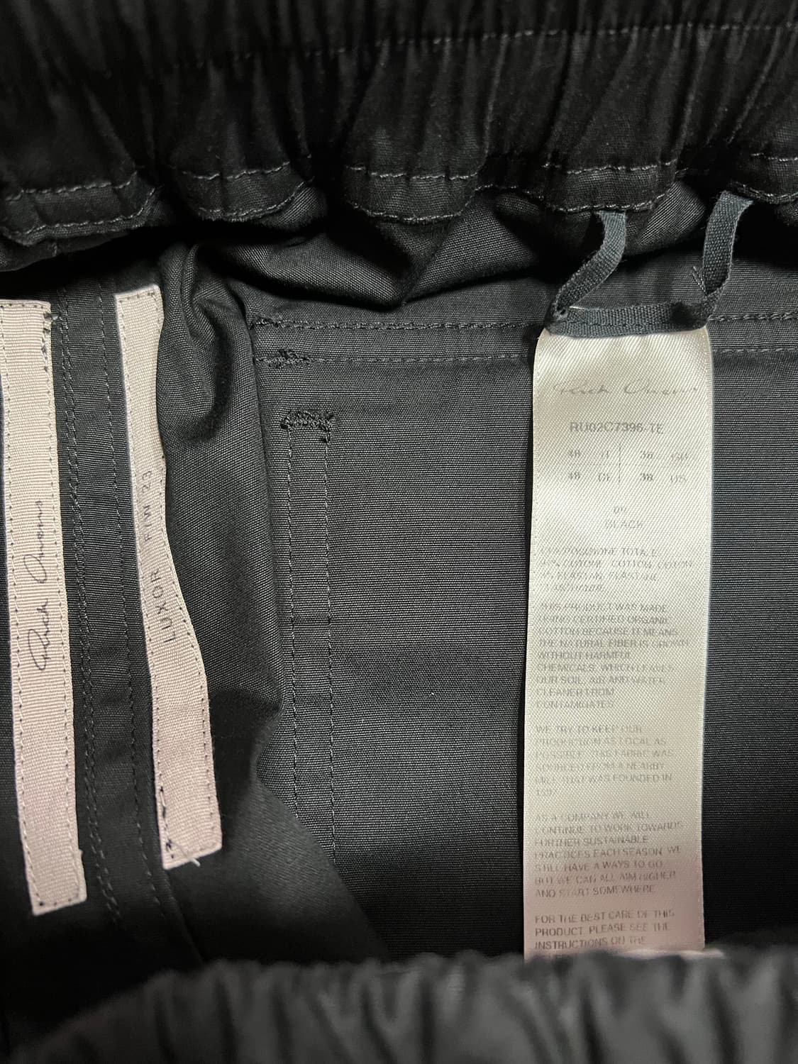 릭오웬스 23 FW 마스토돈 카고 조거 팬츠 블랙 TE 48 상품이미지3