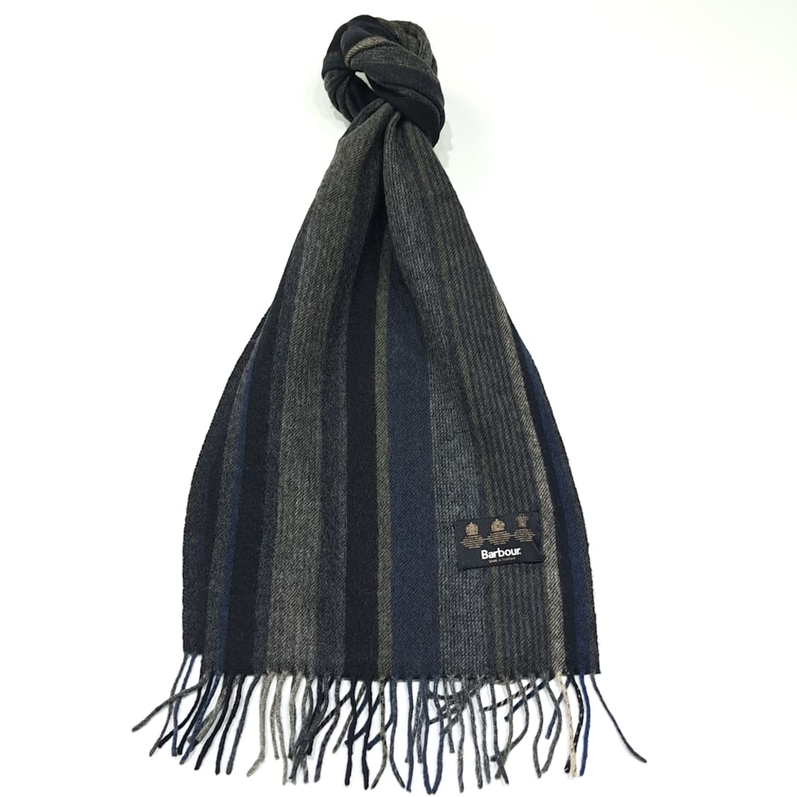 MX516 바버 90s 스코틀랜드판 울 스트라이프 멀티 머플러 목도리 상품이미지1
