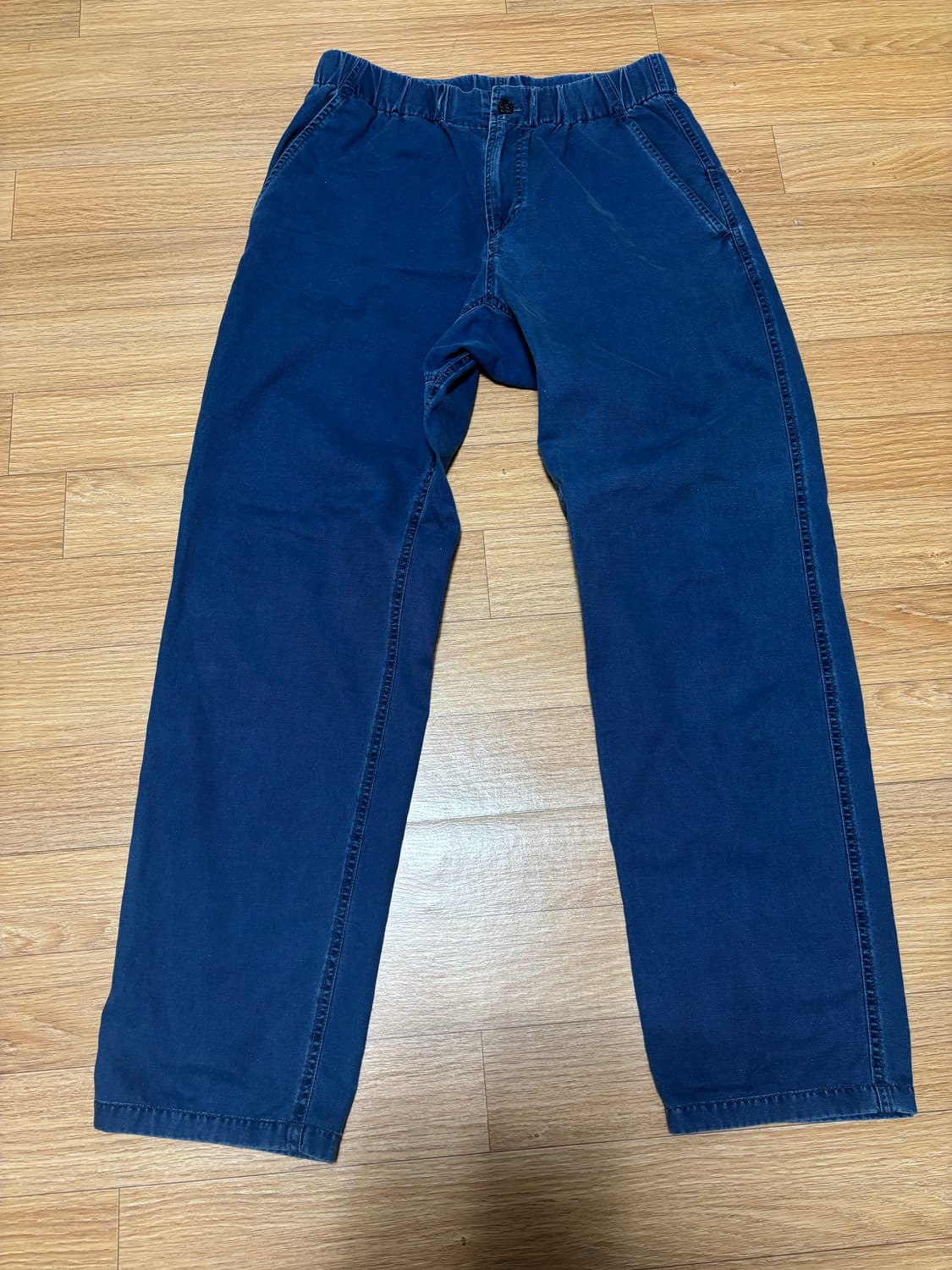 아페쎄 네이비색 허리밴딩 여름데님 상품이미지3