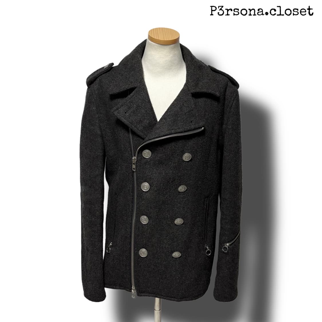 garcon wave wool pea coat 상품이미지7