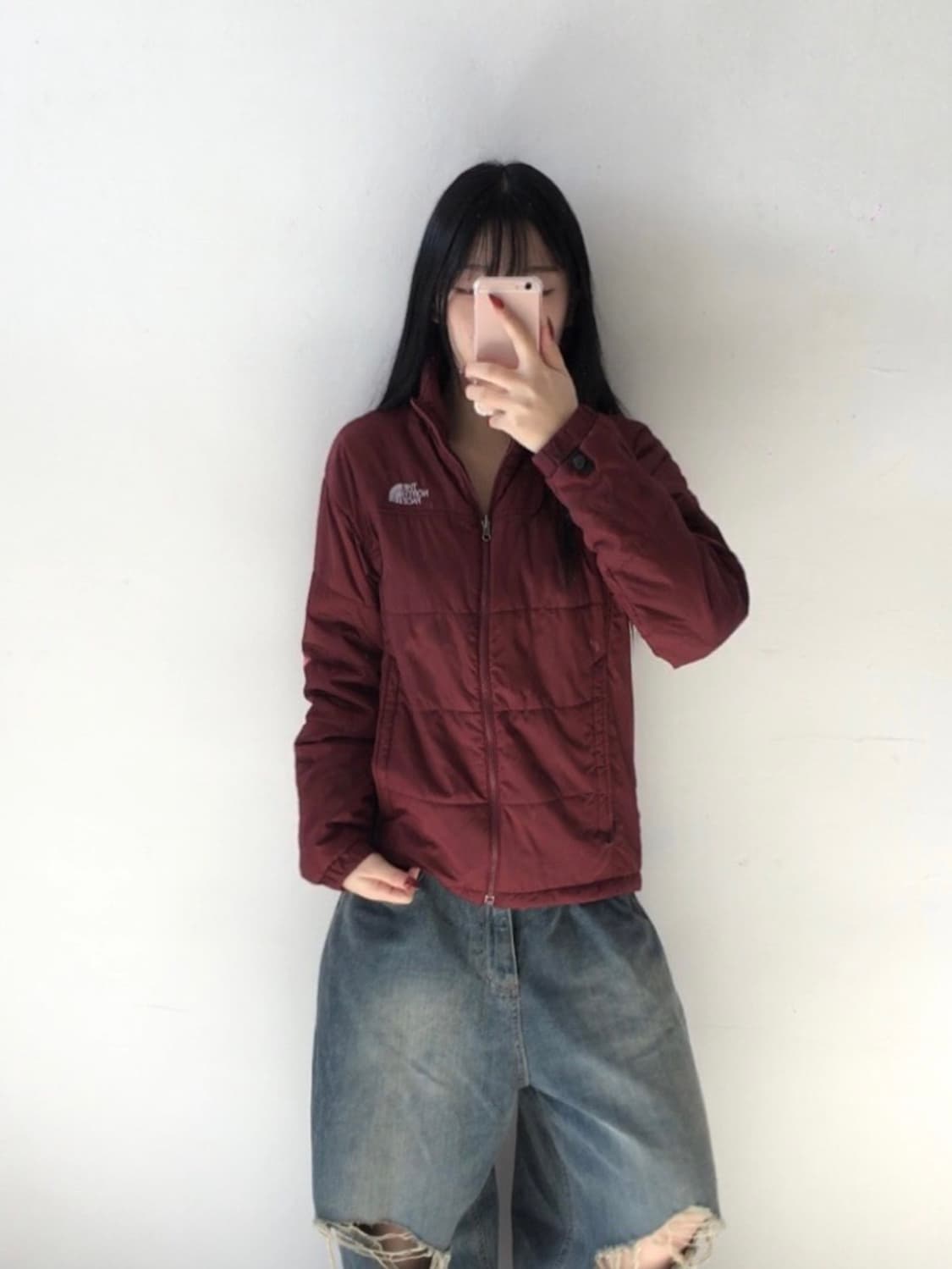 노스페이스 자수 경량패딩 상품이미지1