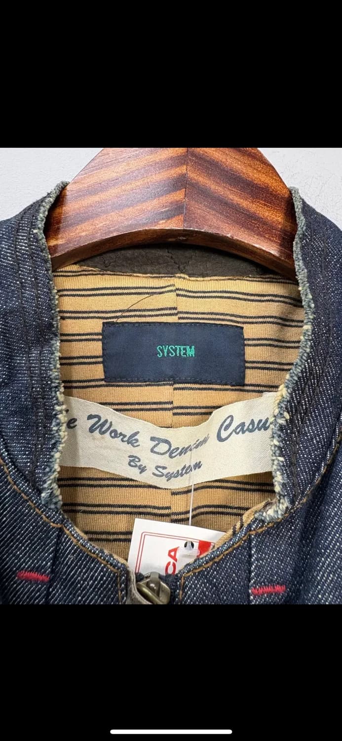 시스템 빈티지 데님 멀티포켓 스티치 집업 자켓 H1467 상품이미지7