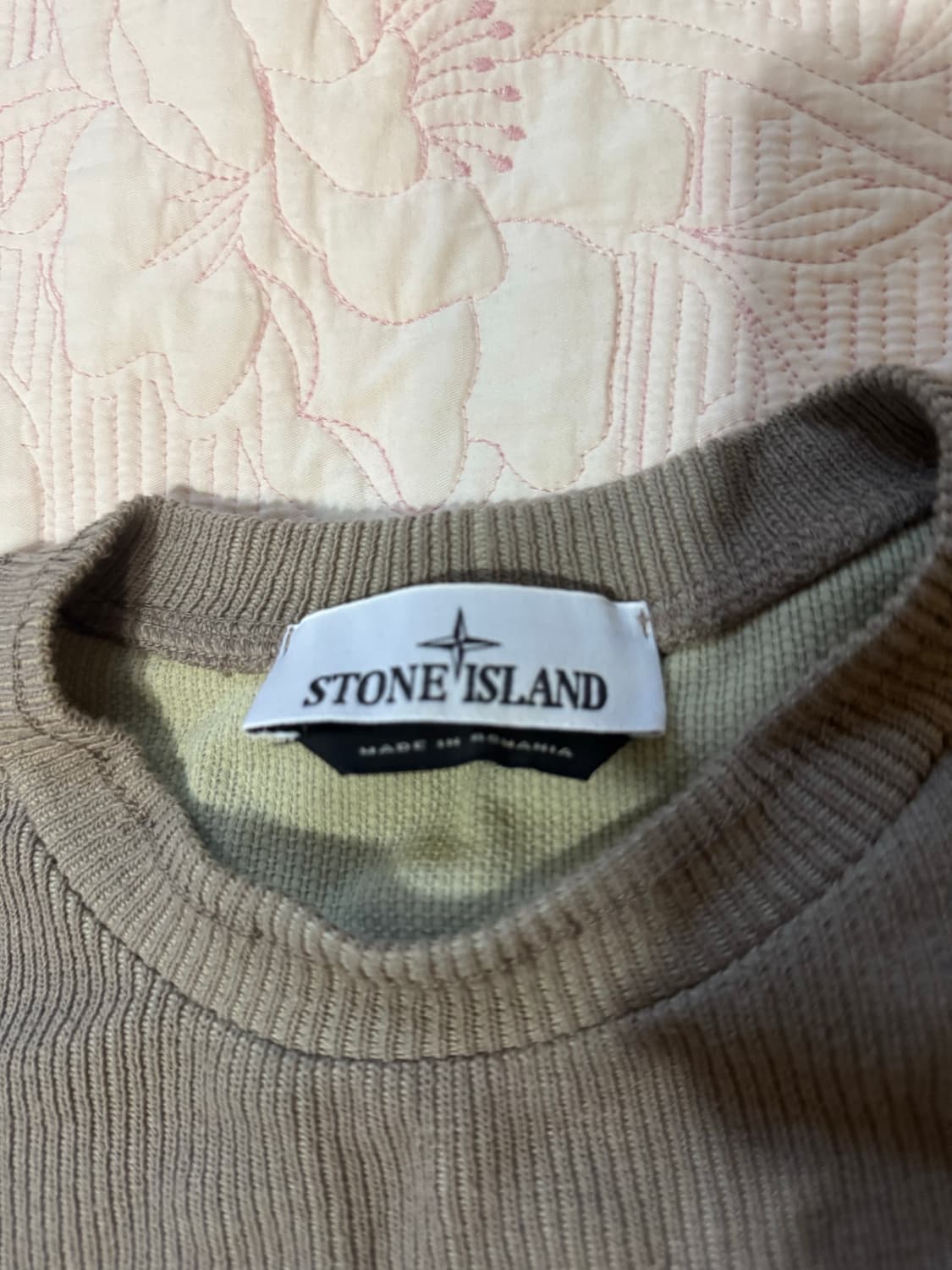 스톤아일랜드 나일론 크루넥 스웨트셔츠 도브 그레이 23ss 상품이미지3