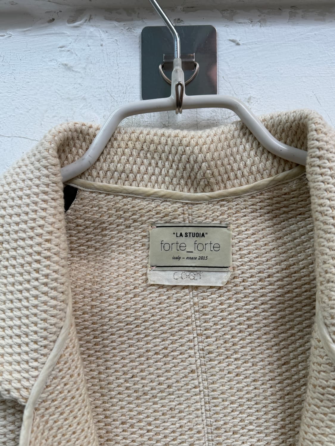 Forte_Forte 베이지 코튼 유타 블렌드 코트 0 상품이미지2